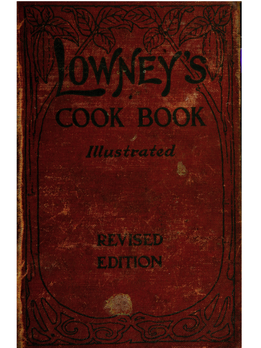 Cover image for Lowney's cook book
